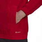 adidas Entrada 22 cipzáras melegítő felső,  piros