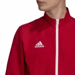 adidas Entrada 22 cipzáras melegítő felső,  piros