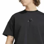 Adidas MINIMAL - Fekete pamut póló 