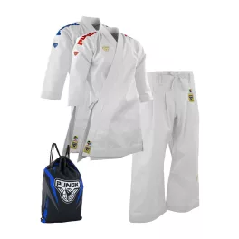   Karate ruha - piros-kék vállú - VERTEX Kata - PUNOK - WKF approved