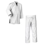 Judo ruha adidas Contest J650 - fehér, ezüst csíkos