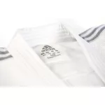 Judo ruha adidas Contest J650 - fehér, ezüst csíkos