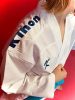 Karate ruha - Piros-kék vállhímzéses Kumite Gi szett - KIHON - WKF approved