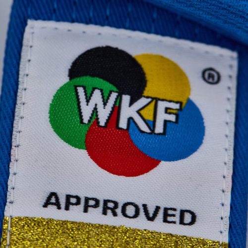 KATA karate verseny öv - WKF Approved - PUNOK -  Piros/kék