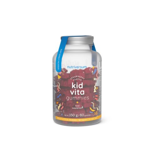 Kid Vita Gummies - Gyermek vitaminkomplex - 60 db - Eper ízű