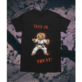 TRICK OR TREAT Karate Halloween - környakú póló