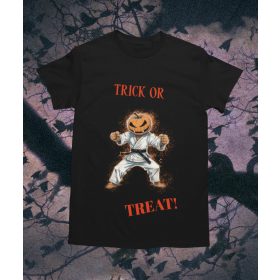 TRICK OR TREAT Karate Halloween - környakú póló