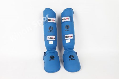 Lábfejes lábszárvédő szett (1 db piros + 1 db kék) - KIHON 