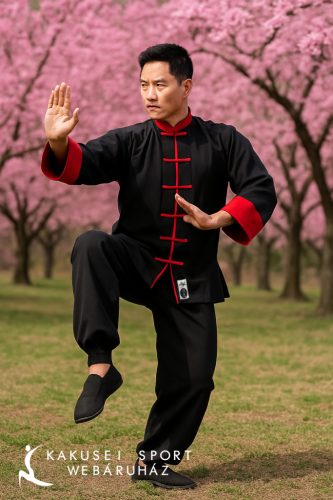 Ju-Sports Kung Fu ruha Fekete-Piros