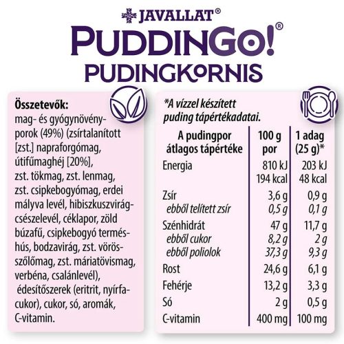 PuddinGo!® Pudingkornis - Erdei gyümölcs ízű instant pudingpor