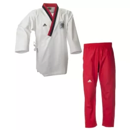 Taekwondo (Poomsae Dobok) PIROS gyakorló ruha - adidas